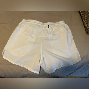Medium White Nike 5” shorts (ONLY WORN ONCE)
